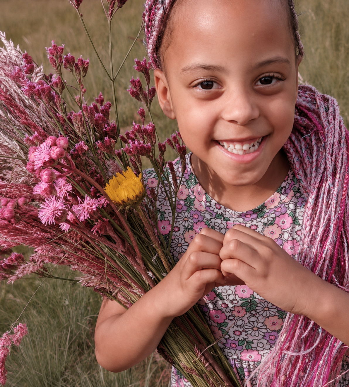 Fine-art portrait photograph of a joyful expression.